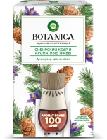 

Аромадиффузор, Botanica со сменным флаконом Сибирский кедр и ароматные травы