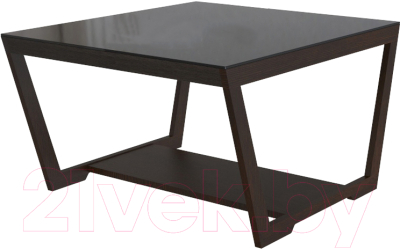 Журнальный столик Мебелик BeautyStyle 1 (венге/стекло черное)