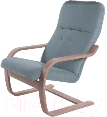 Кресло мягкое Мебелик Сайма (минт/шимо)
