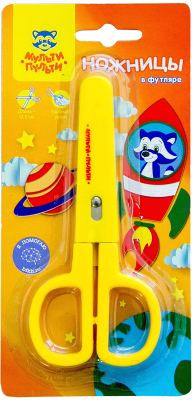 Изображение товара Ножницы канцелярские Мульти-пульти Приключения Енота / MS_11135