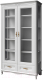 Шкаф с витриной Молодечномебель Савьера В2D2 / ВМФ-19520 (дуб оксфорд) - 