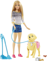 

Кукла с аксессуарами Barbie, Прогулка с питомцем / DWJ68