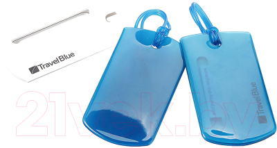 Багажная бирка Travel Blue Jelly ID Tag / 016_BLU (2 шт., синий)