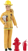 

Кукла с аксессуарами Barbie, Барби пожарный в пожарной форме / GTN83