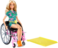 

Кукла с аксессуарами Barbie, В инвалидном кресле / GRB93