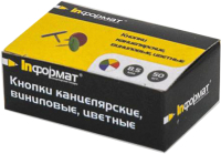 

Кнопки канцелярские inФормат, KKVC-50K