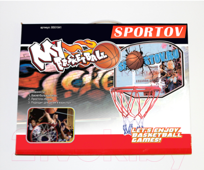 Баскетбольный щит No Brand С мячом и насосом Sportov / BS01541