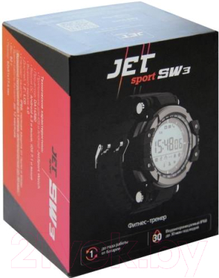 Умные часы JET Sport SW-3 (черный)