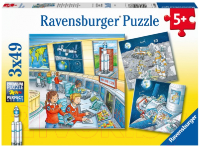 Набор пазлов Ravensburger Космическая миссия с Томом и Мией / R05088 (3x49эл)