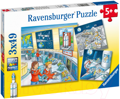 Набор пазлов Ravensburger Космическая миссия с Томом и Мией / R05088 (3x49эл)