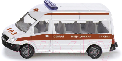 Автомобиль игрушечный Siku Скорая медицинская служба / 1083RUS