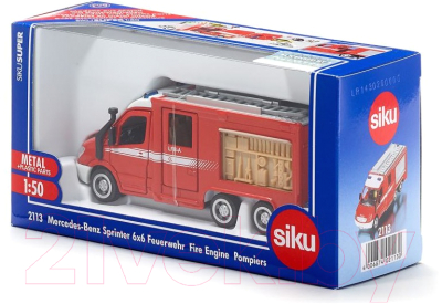 Автомобиль игрушечный Siku Машина пожарная Mercedes-Benz Sprinter 6x6 / 2113