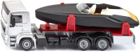 Трейлер игрушечный Siku Грузовик MAN с моторной лодкой / 2715 - 
