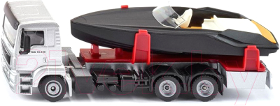 Трейлер игрушечный Siku Грузовик MAN с моторной лодкой / 2715