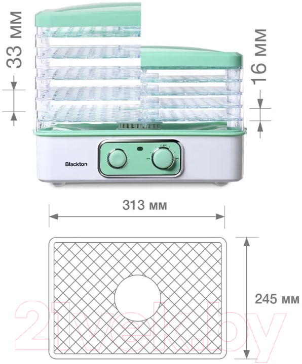 Сушилка для овощей и фруктов Blackton Bt FD1111