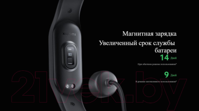Фитнес-браслет Xiaomi Mi Smart Band 7 BHR6008GL/M2129B1 (черный)