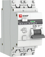 Дифференциальный автомат EKF PROxima АД-32 1P+N 25А/30мА / DA32-25-30-a-pro - 