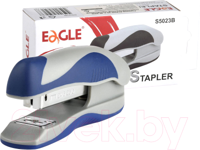 Степлер Eagle Alpha № 24/6 S5023B (серый/синий)