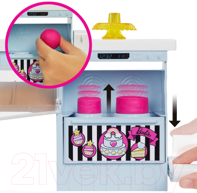 Изображение товара Кукла с аксессуарами Barbie Кондитерская с куклой и аксессуарами / HGB73