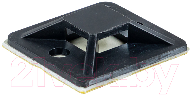 Площадка самоклеющаяся EKF plc-40x40-b (100шт, черный)
