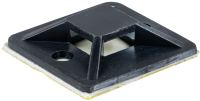 Площадка самоклеющаяся EKF plc-40x40-b (100шт, черный) - 