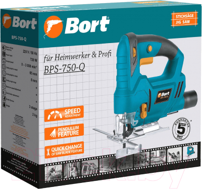 Электролобзик Bort BPS-750-Q (93413106)