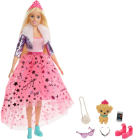 

Кукла с аксессуарами Barbie, Приключения принцессы кукла с питомцем / GML76