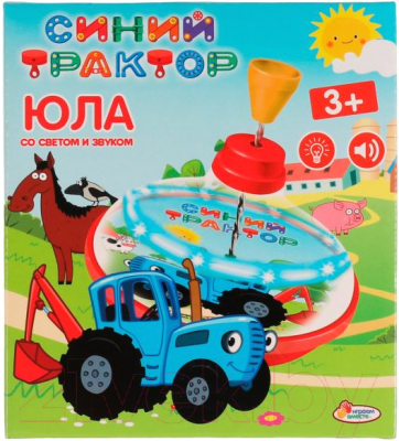 Развивающая игрушка Играем вместе Юла Синий Трактор / ZY986307-R