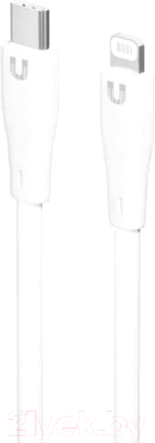 Кабель Uzay USB-C - Lightning / UZ-12CL-C1809-5-WH (1.2м, белый)
