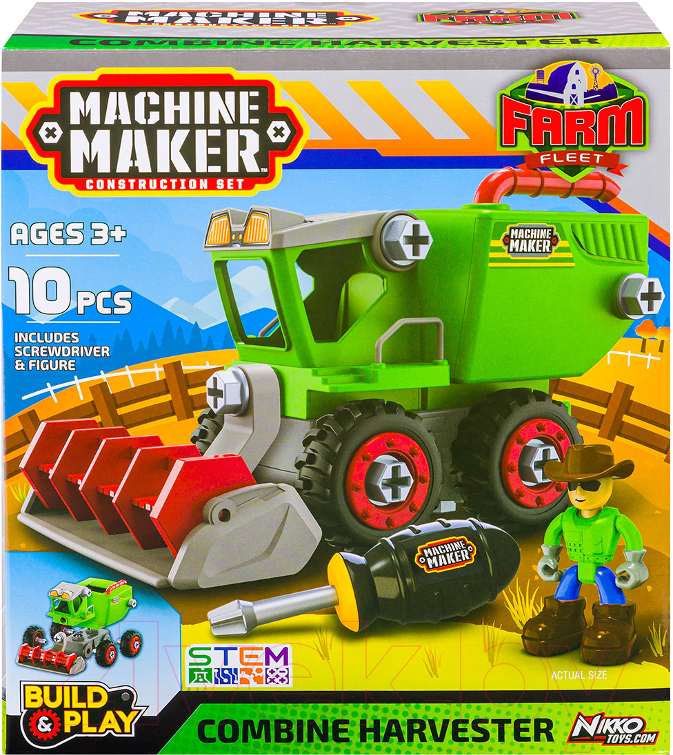 Игрушка-конструктор Nikko Комбайн Farm Vehicles 40072