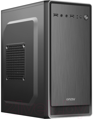 Корпус для компьютера Ginzzu B180 с блоком питания 450W 12см (черный)