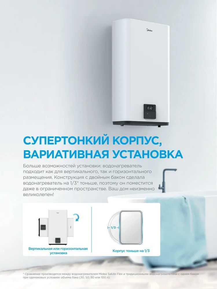 Накопительный водонагреватель Midea MWH-10020-FED — фото 6