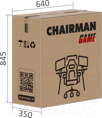 Кресло геймерское Chairman Game 40 (черный/красный)