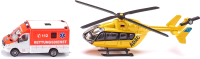 Набор игрушечных автомобилей Siku Набор скорая помощь: машина и вертолет / 1850 - 
