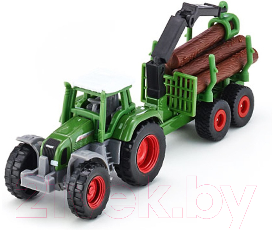 Трактор игрушечный Siku Fendt с прицепом для бревен / 1645 — фото 2