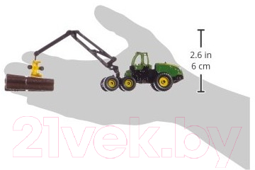 Трактор игрушечный Siku John Deere с манипулятором / 1652