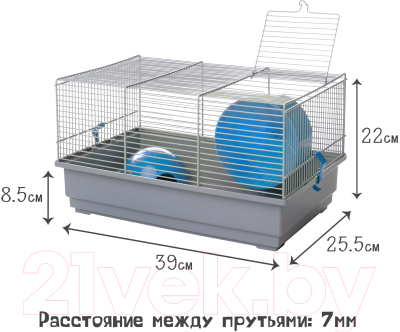Клетка для грызунов Voltrega 001113G/blue