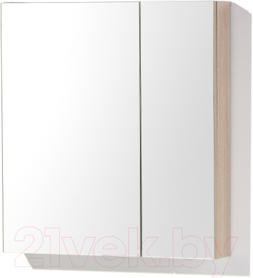 Шкаф с зеркалом для ванной Акваль Карина / ЕК.04.06.10.N