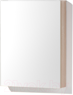 Шкаф с зеркалом для ванной Акваль Карина / ЕК.04.05.10.N