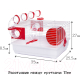 Миниатюра изображения товара Клетка для грызунов Voltrega 001915B/red (с туннелем)