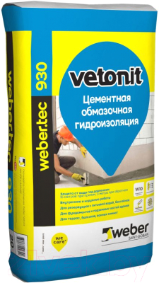 Гидроизоляция цементная WEBER Vetonit Tec 930 (20кг)