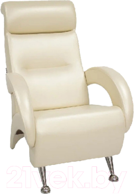 Кресло мягкое Мебелик Комфорт К Модель 9 К (экокожа Орегон 106/хром)