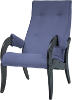Кресло мягкое Мебелик Лорд Модель 701 (Верона Дэним Блу/венге) - 