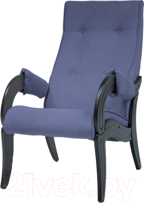 Кресло мягкое Мебелик Лорд Модель 701 (Верона Дэним Блу/венге)