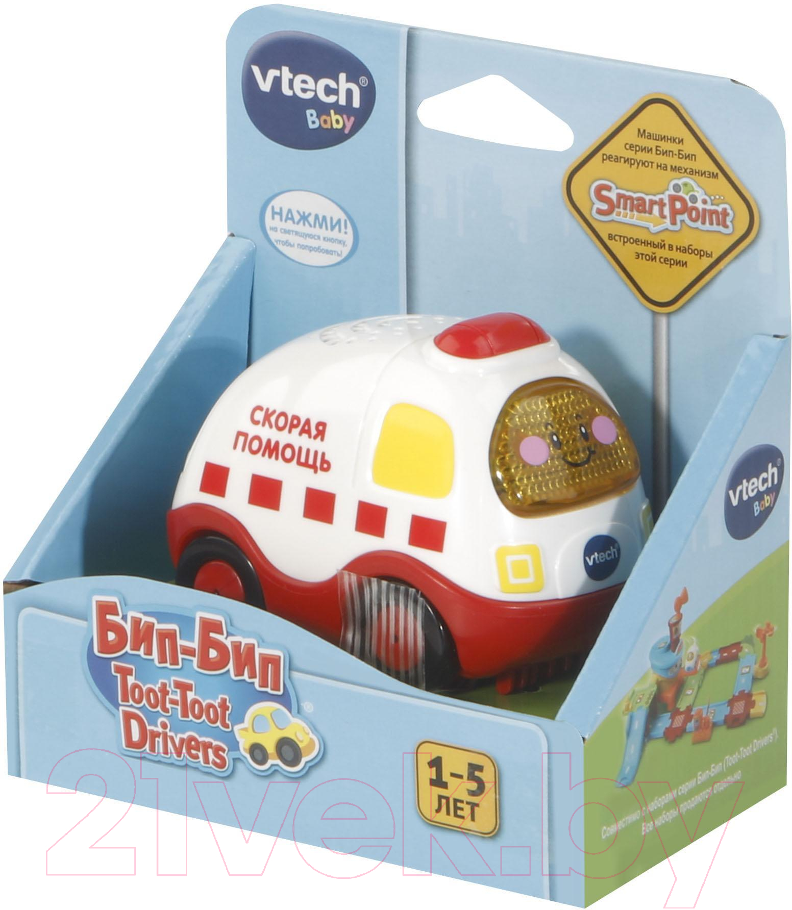 Автомобиль игрушечный Vtech Cкорая помощь / 80-119726