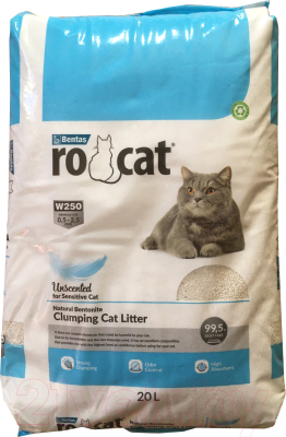 Наполнитель для туалета RO-CAT Без аромата (20л/17кг)