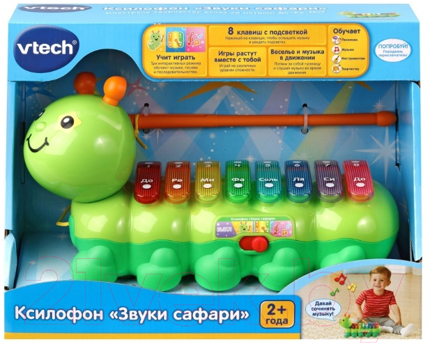 Развивающая игрушка Vtech Ксилофон Звуки сафари / 80-174926