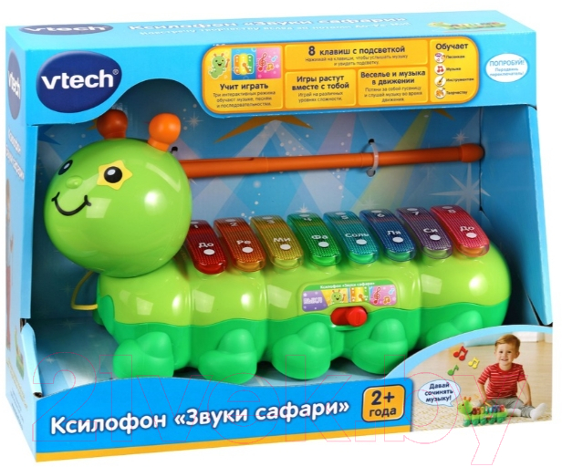 Развивающая игрушка Vtech Ксилофон Звуки сафари / 80-174926