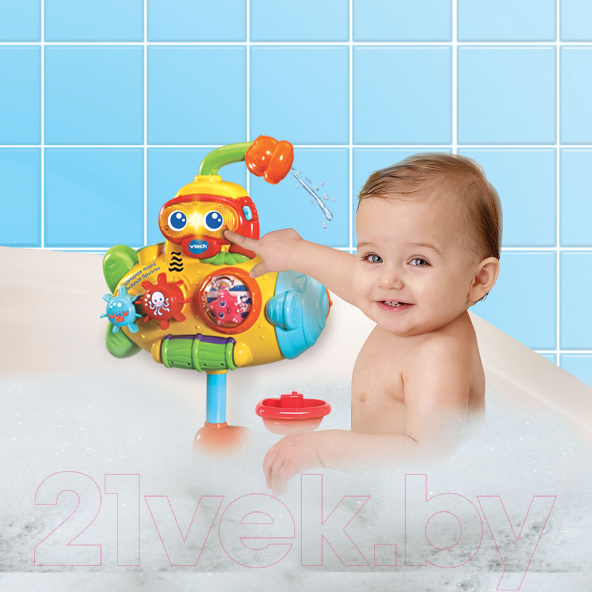 Игра для ванной Vtech Подводная лодка Веселые брызги / 80-516426 — фото 10
