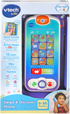 Развивающая игрушка Vtech Телефон Листай и изучай / 80-537626